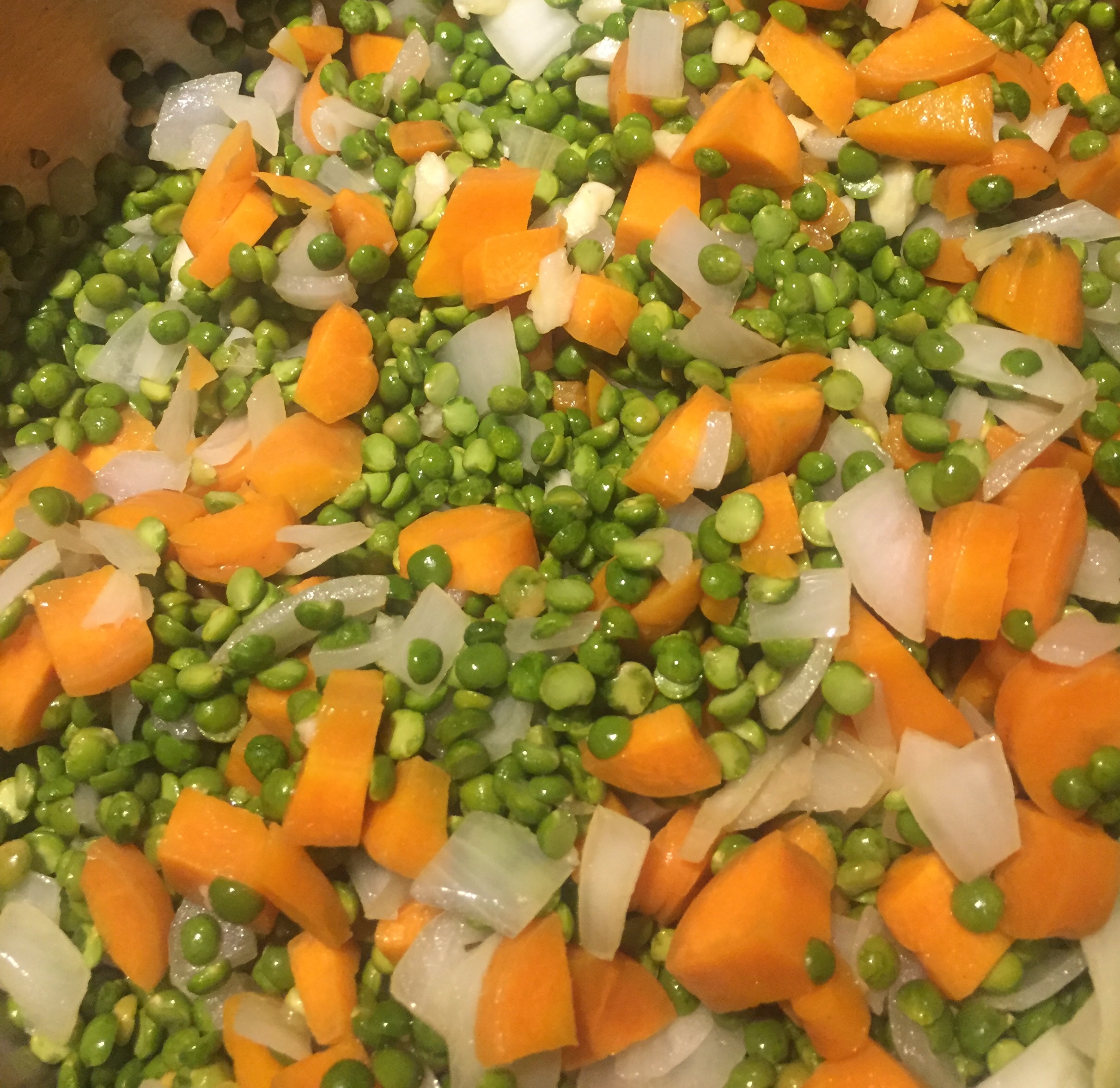 mirepoix with split peas