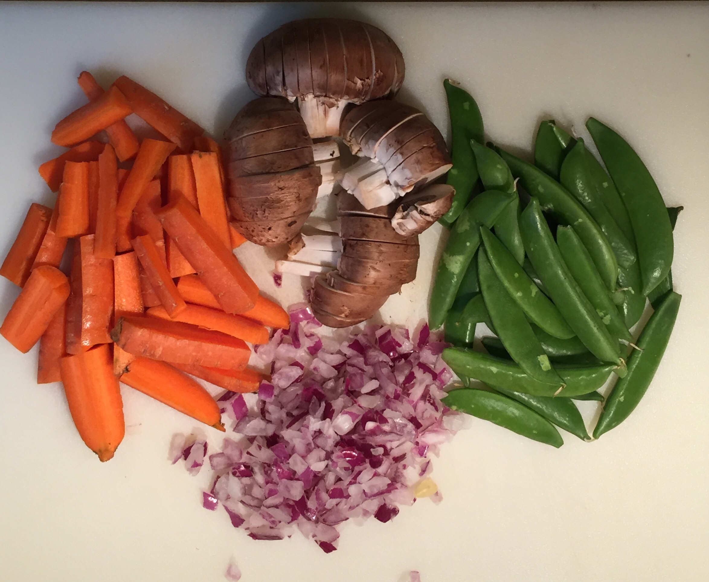 chopped vegetables