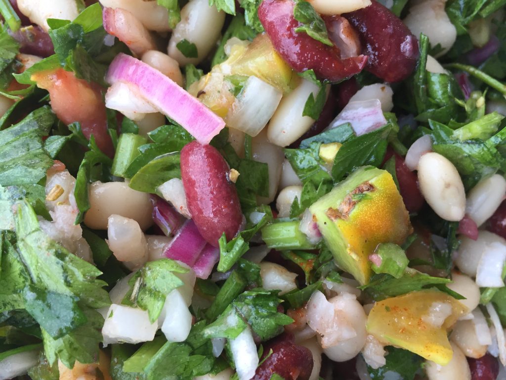 Celery, Garlic, Two Bean&nbsp;Salad